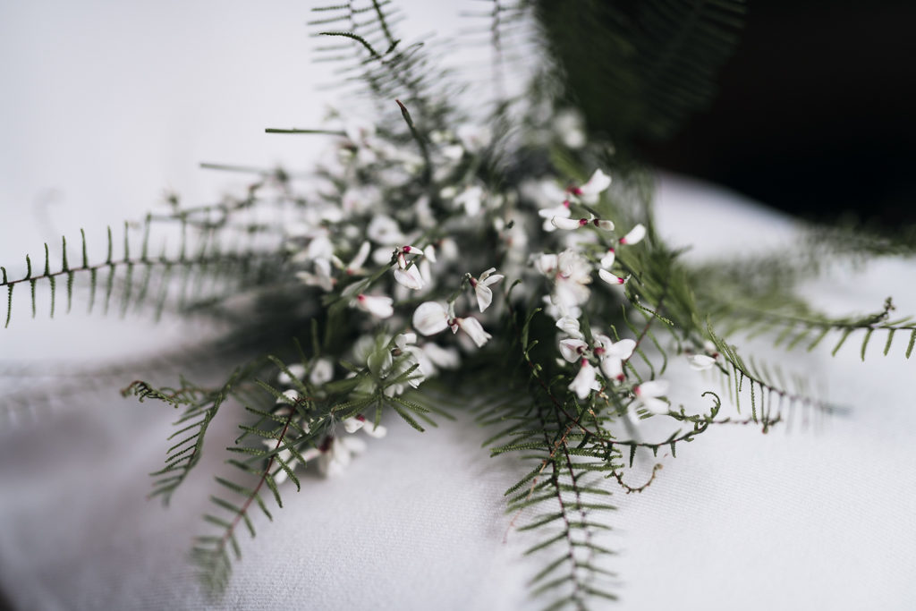 Bouquet de mariée hivernal