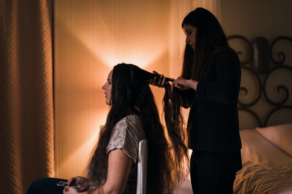 Coiffure mariage cheveux longs