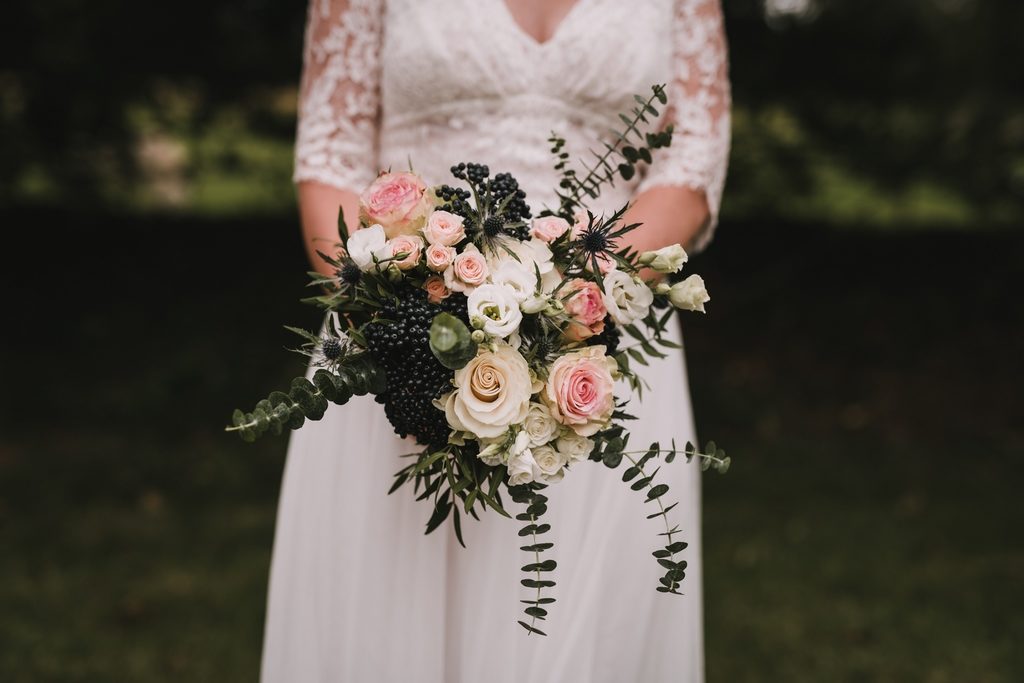 Le bouquet de la mariée, en format paysage